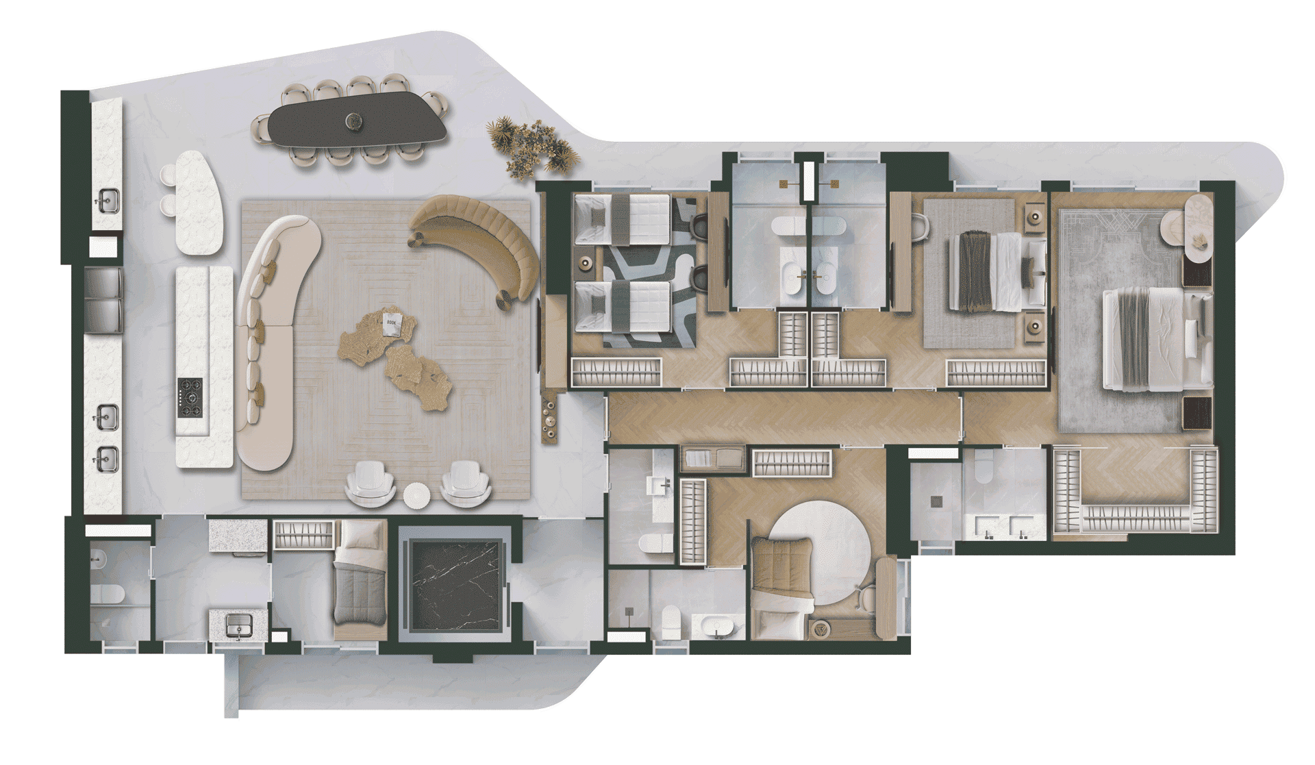 223,35 m² | 4 Suítes e 4 Vagas